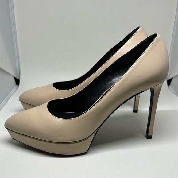 Saint Laurent Platform Beige Pump size 38.5 , gently worn. - Picture 2 of 5